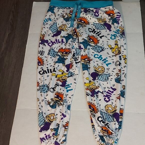 Rugrats Nickelodeon Drawstring Pajamas M Kidcore Cozycore Casual Cartooncore - Picture 2 of 6